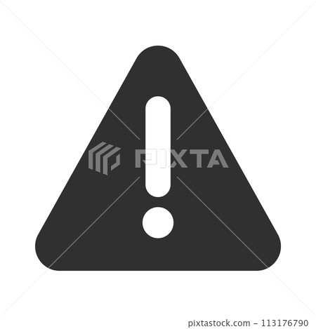 簡單的三角形！標記圖標-錯誤、警告和警告標誌的設計材料 113176790