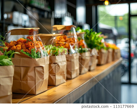 Catering Bundles food in box to go for Sports Fans 113177669