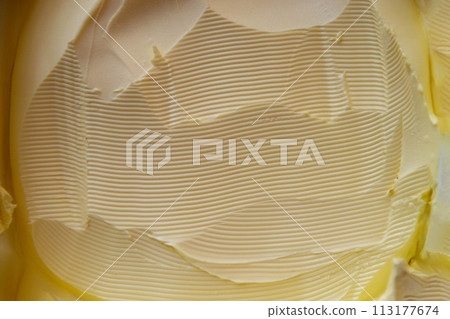 Yellow butter background and texture 113177674