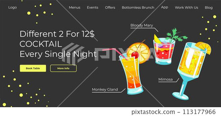 Different cocktails every single night, website 113177966