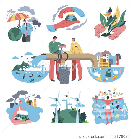 Water pollution filtration, purification process 113178051