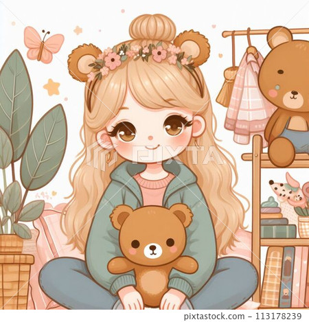 附泰迪熊的家居服 113178239