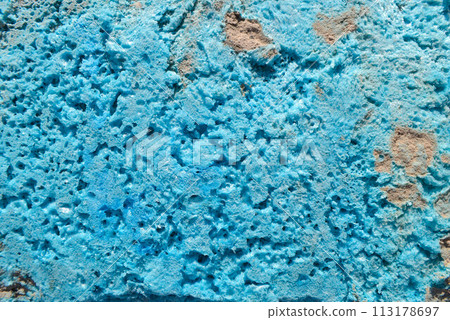 artistic texture blue polyurethane foam 113178697