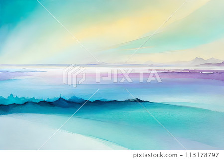 Marble abstract acrylic background. Marbling artwork texture. 113178797