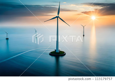 Green energy concept. 113179757