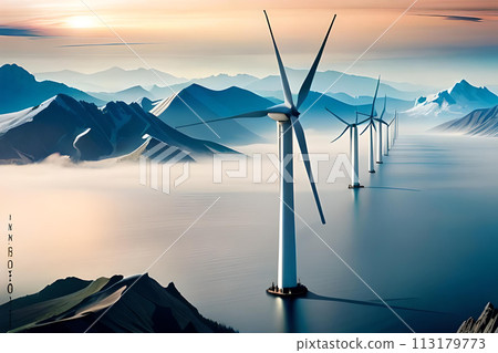Green energy concept. 113179773