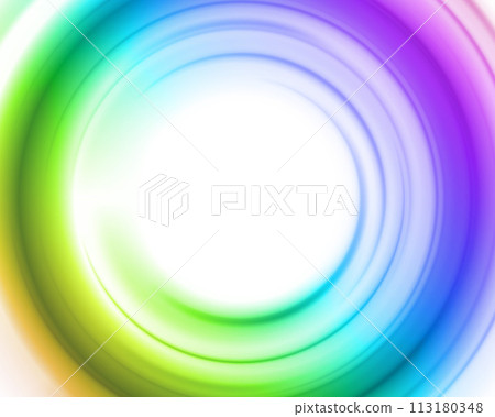 Vibrant Swirl of Rainbow Colors 113180348