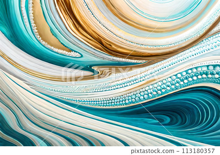 Marble abstract acrylic background. Marbling artwork texture. 113180357