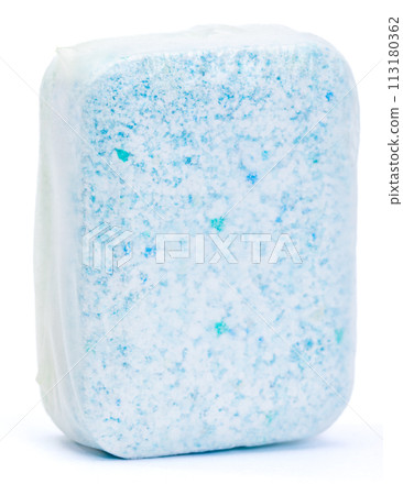 Dishwashing detergent tablet on white 113180362