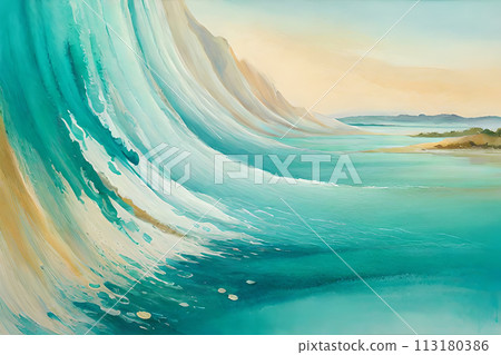 Mystic abstract watercolor background. Amazing artwork texture. Mystic abstract watercolor background. Amazing artwork texture. 113180386