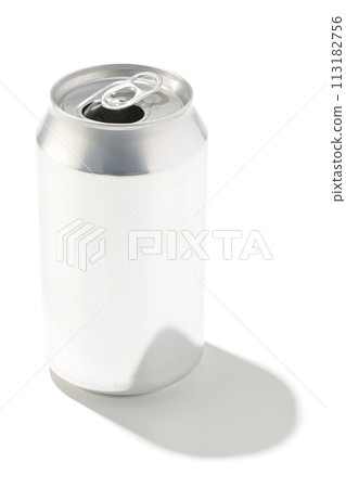 Photographing an empty can against a white background Photographing an empty can against a white background 113182756