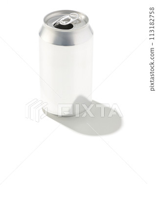 Photographing an empty can against a white background 113182758