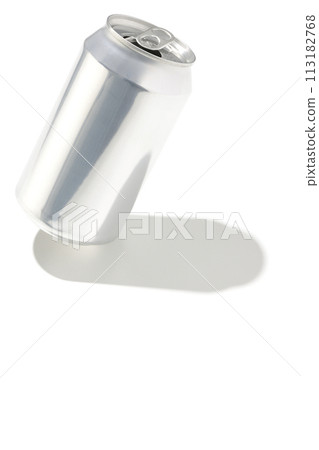 在白色背景下拍攝空罐頭 113182768