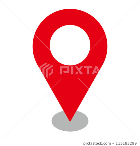 Map pin with shadow 113183299