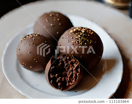 Realistic truffle neutral hues warm detailed cozy 113183864