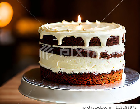 Realistic cake neutral colors warm light highly Realistic cake neutral colors warm light highly 113183972