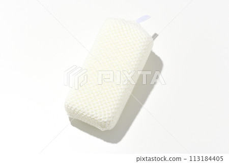 Sponge photographed on white background 113184405