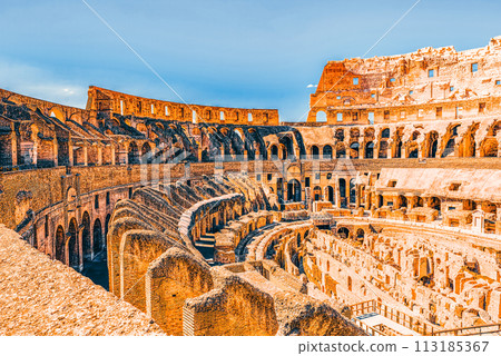 Coliseum. Ancient, beautiful, incredible Rome. Coliseum. Ancient, beautiful, incredible Rome. 113185367