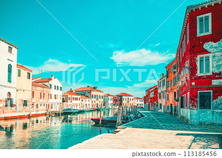 Murano island -place near Venice. Murano island -place near Venice. 113185456