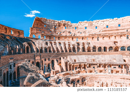 Coliseum. Ancient, beautiful, incredible Rome. 113185537