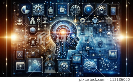 Insightful illustrations of the future of AI and machine learning 113186060