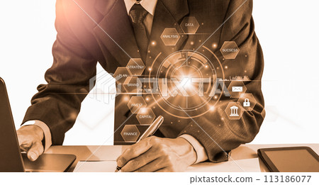Stock market or forex trading graph and candlestick chart suitable for financial investment concept. Economy trends background for business idea and all art work design. Abstract finance background.. Stock market or forex trading graph and candlestick chart suitable for financial investment concept. Economy trends background for business idea and all art work design. Abstract finance background.. 113186077