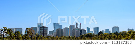 Buildings towards Kasumigaseki seen from the plaza in front of the Imperial Palace Buildings towards Kasumigaseki seen from the plaza in front of the Imperial Palace 113187393