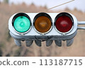 Green light bulb type traffic light 113187715