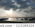 Boats in the bay. 113189324