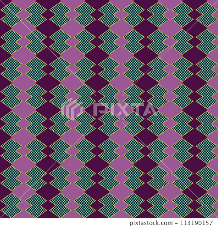 Pattern wallpaper combining diamonds 113190157