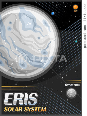 Vector Poster for dwarf planet Eris 113190228