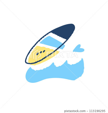 Sea and surfboard 113190295