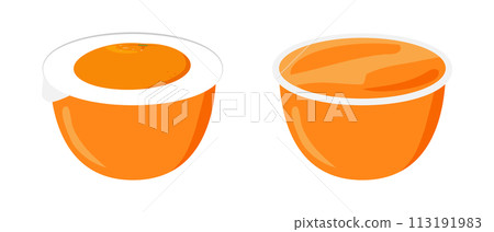 Orange flavored mini jelly set Orange flavored mini jelly set 113191983
