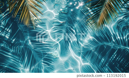 Palm Tree Reflecting in Pool 113192015