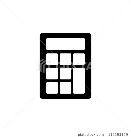 Calculator Flat Vector Icon 113193129