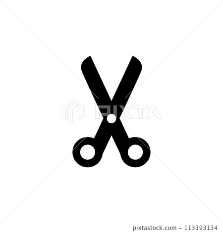 Scissors Flat Vector Icon Scissors Flat Vector Icon 113193134