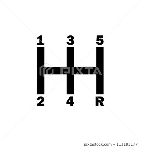 Gear Shifter. Manual Transmission Flat Vector Icon Gear Shifter. Manual Transmission Flat Vector Icon 113193177