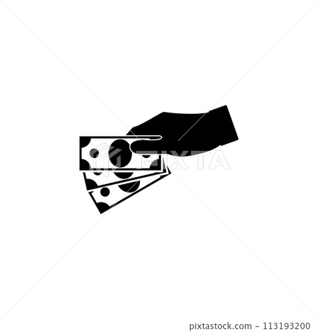Hand Giving Money Flat Vector Icon Hand Giving Money Flat Vector Icon 113193200