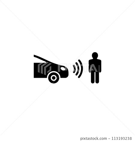 Sensing System Assist Flat Vector Icon Sensing System Assist Flat Vector Icon 113193238