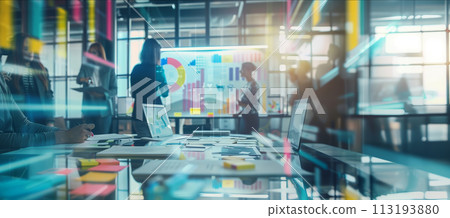 Group of People Standing Around Table Group of People Standing Around Table 113193880