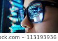 Person Wearing Glasses Close-Up 113193936