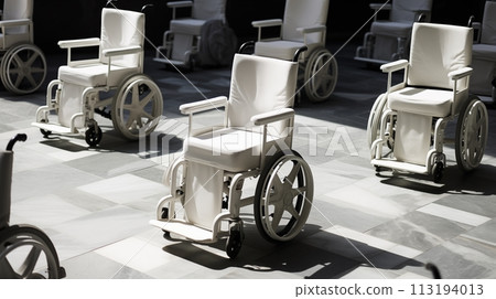 Seats designed specifically for wheelchair accessibility.AI Generated 113194013