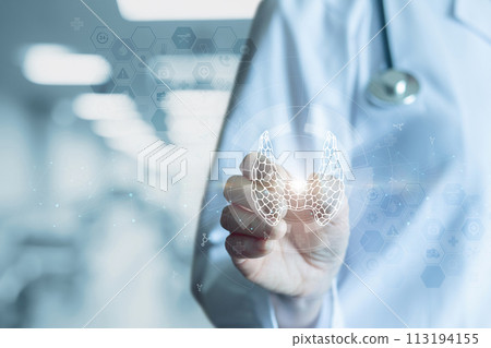 Approach to the treatment of diseases related to the thyroid gland. Approach to the treatment of diseases related to the thyroid gland. 113194155