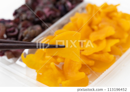 Tsubozuke and Shibazuke on a white background 113196452