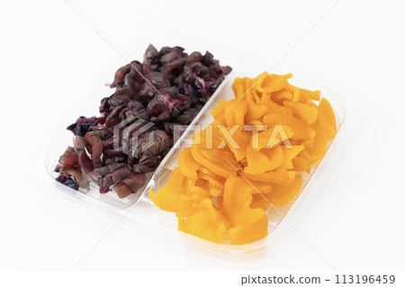 Tsubozuke and Shibazuke on white background 113196459