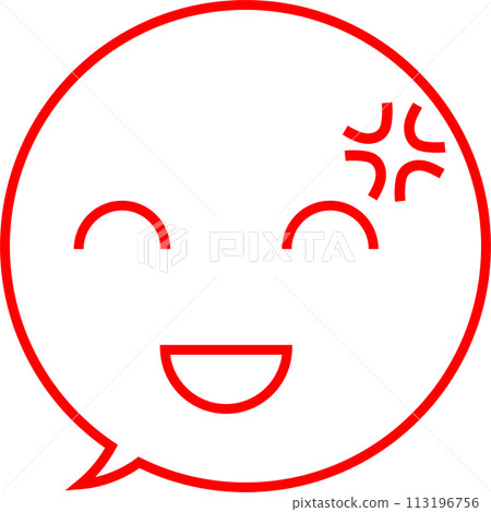 Emotional expression "Irritated speech bubble" 113196756