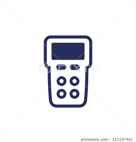 gas detector icon on white 113197481