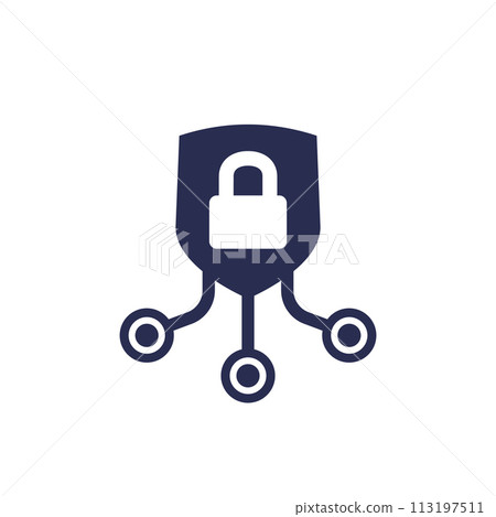 cyber security icon or pictogram 113197511