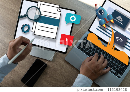 CONTENT marketing Data Blogging Media Publication Information Vision Content Concept CONTENT marketing Data Blogging Media Publication Information Vision Content Concept 113198428