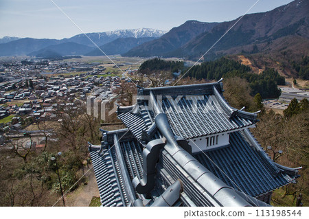 Ono Castle waiting for the cherry blossoms to bloom Ono Castle waiting for the cherry blossoms to bloom 113198544